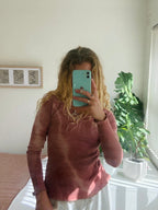 Rumi Top in Rosewood Tie-dye
