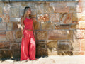 Inka Wide Leg Pant in Watermelon