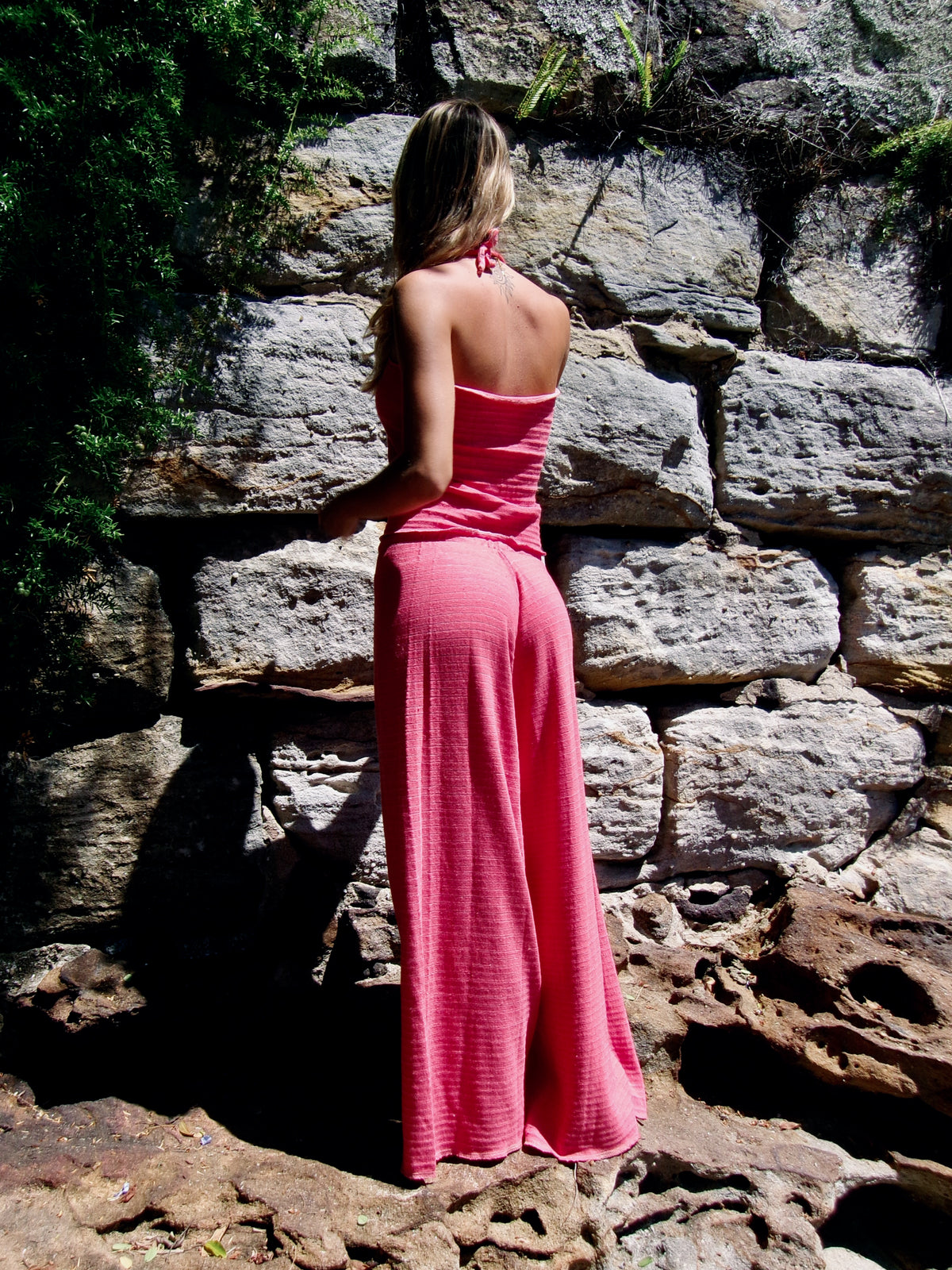 Inka Wide Leg Pant in Watermelon