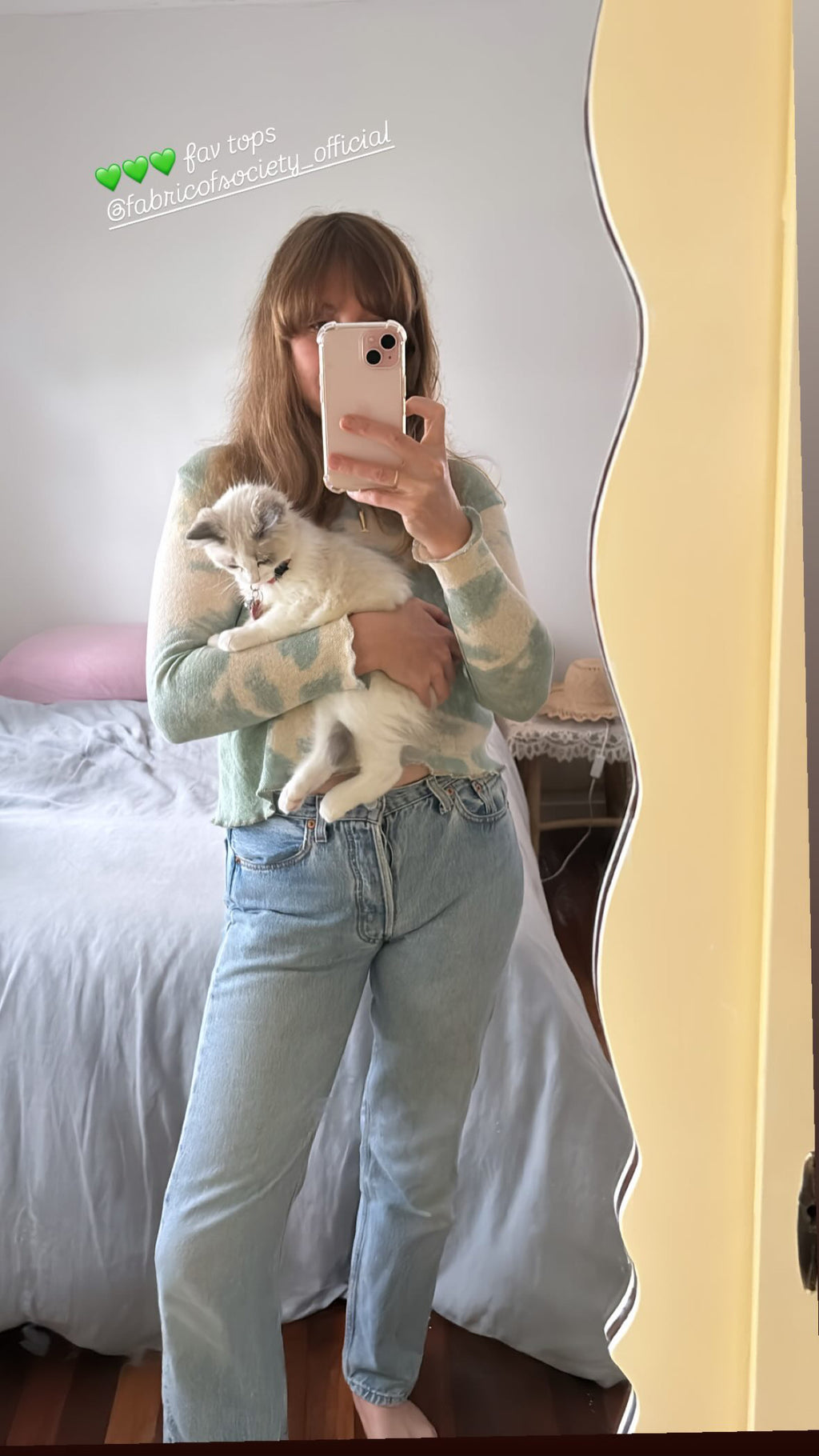 Rumi Top in Green Tie Dye
