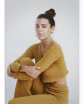Rumi Top in Mustard Crop