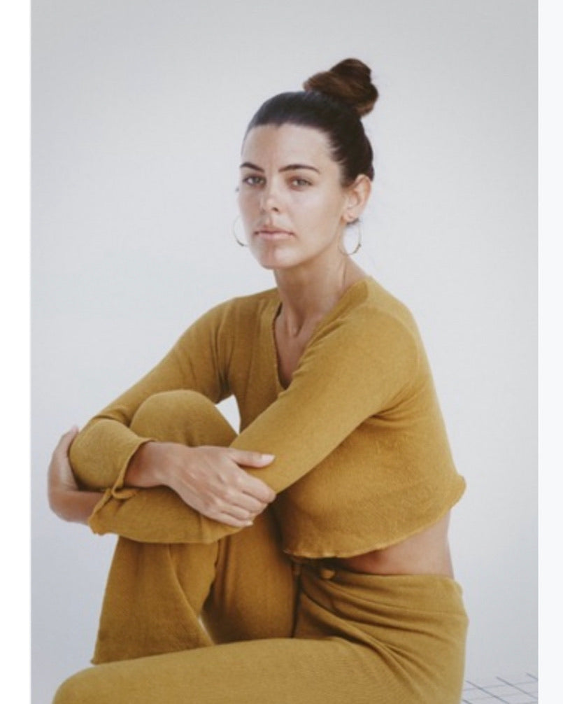 Rumi Top in Mustard Crop