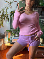 Nami Long Sleeve Top in Pink