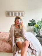 Rumi Top in Brown Tie-dye