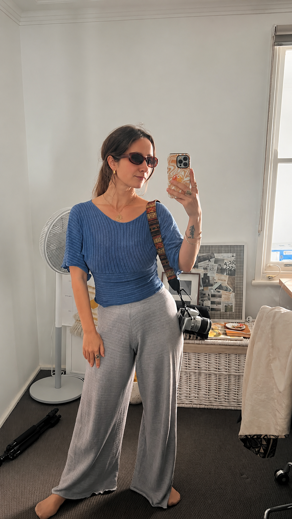 Osaka Top in Indigo Blue