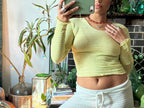 Nami Long Sleeve Top in Yellow