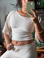 The Osaka Top in Natural White