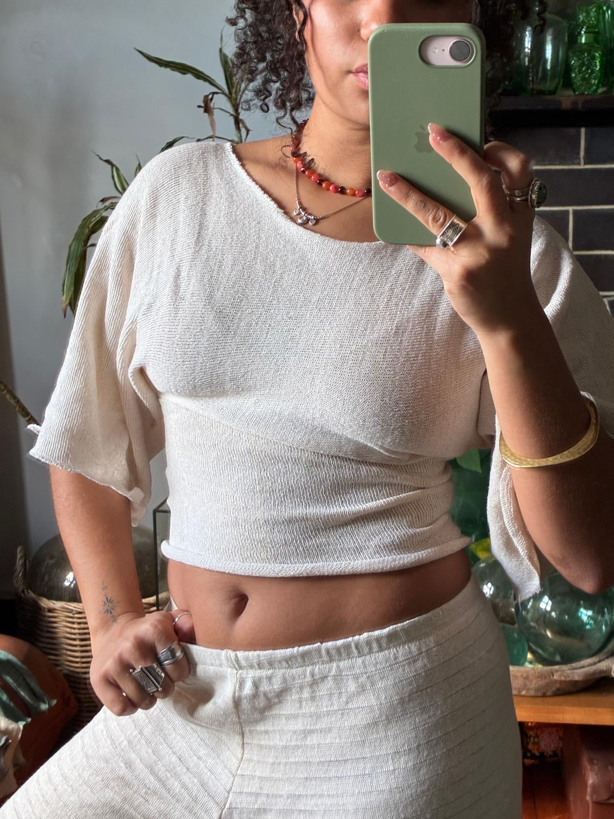 The Osaka Top in Natural White