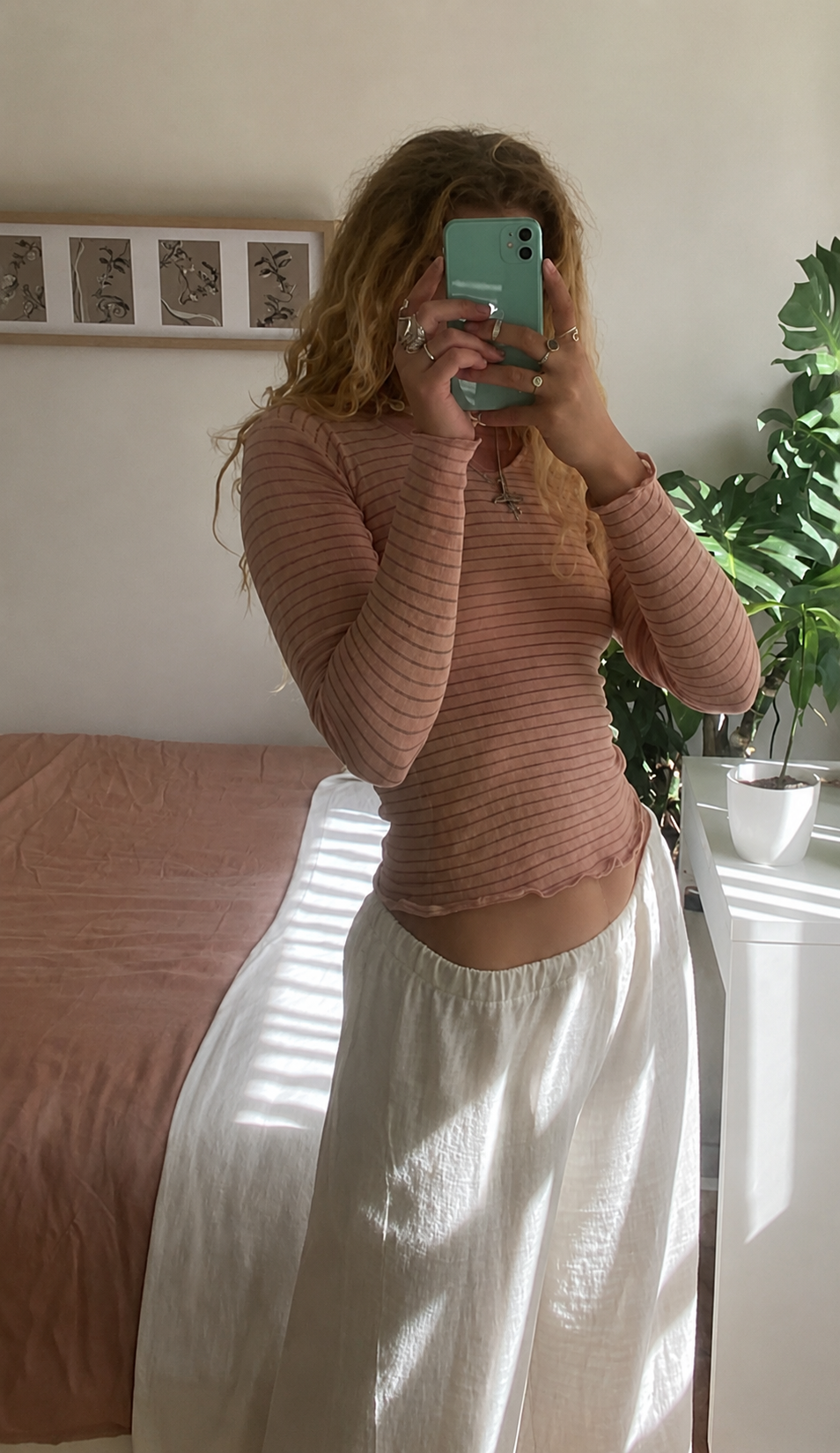 Nami Long Sleeve Top in Pink