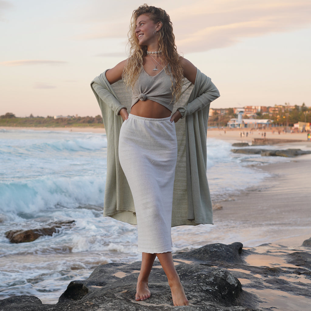 Maxi Skirt in White