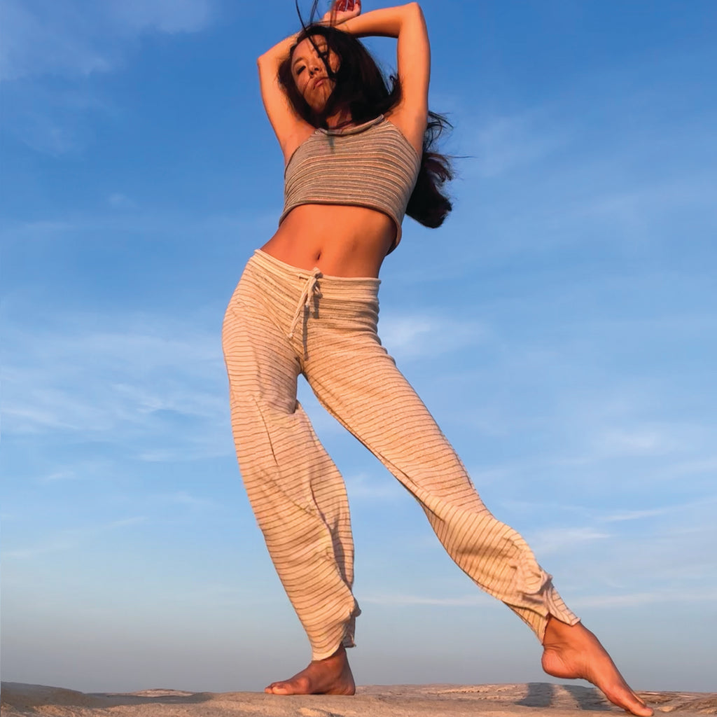 Beach Pant in Sheer White