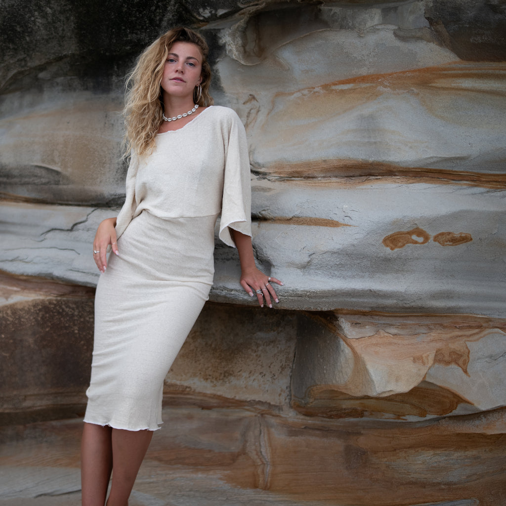 Long Osaka Dress in White