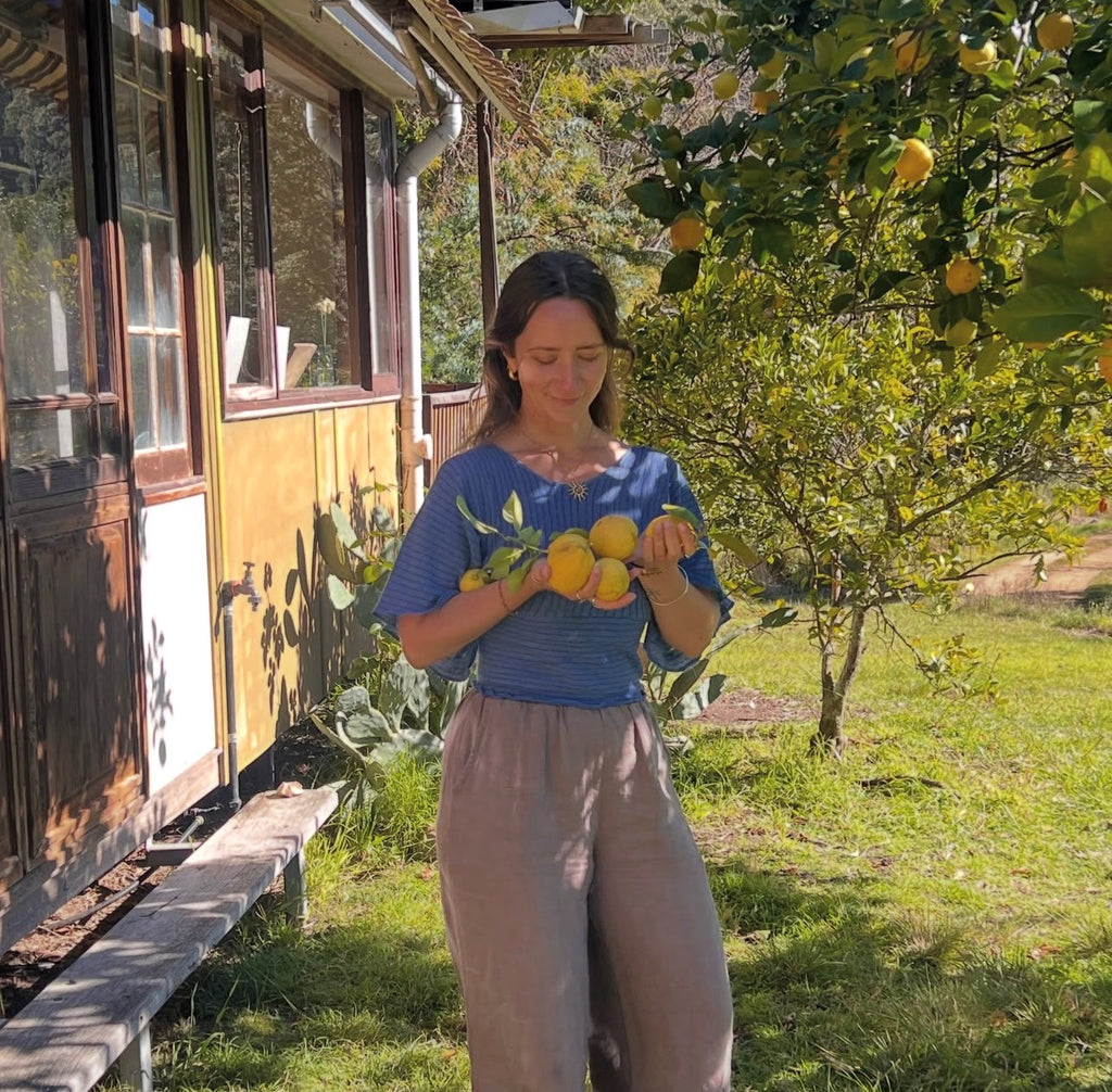 Osaka Top in Indigo Blue