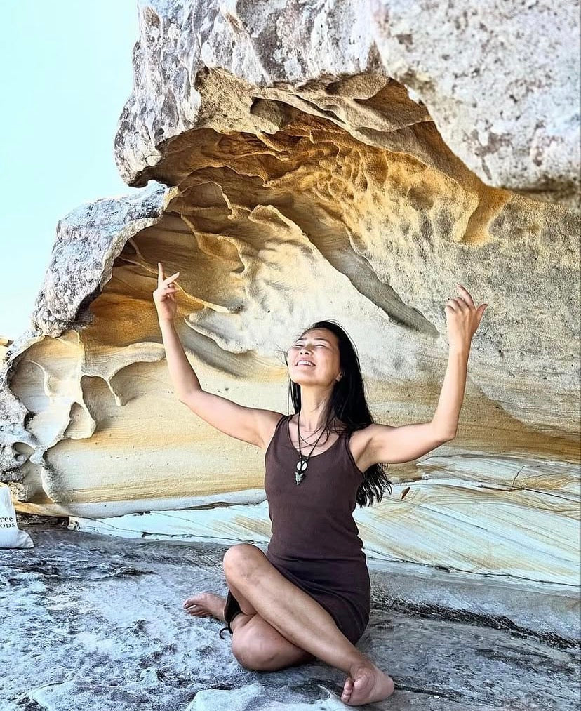Ipanema Midi Dress in Cacao Earth