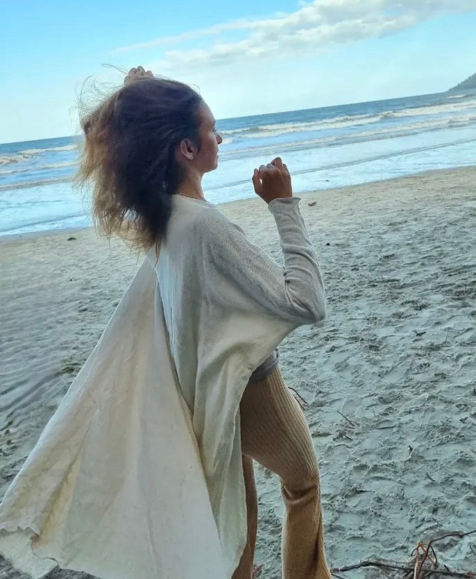 Avoca Long Duster Jacket in White