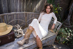 Ipanema Long Sleeve Dress in Natural