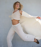 Avoca Long Duster Jacket in White
