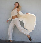 Avoca Long Duster Jacket in White