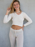 Seychelles Top in Natural Midi Crop