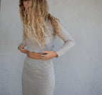 Seychelles Top in Slate Midi Crop