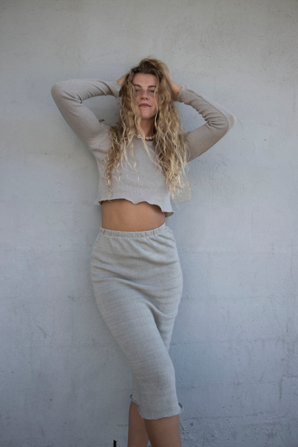 Seychelles Top in Slate Midi Crop
