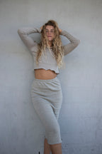 Seychelles Top in Slate Midi Crop