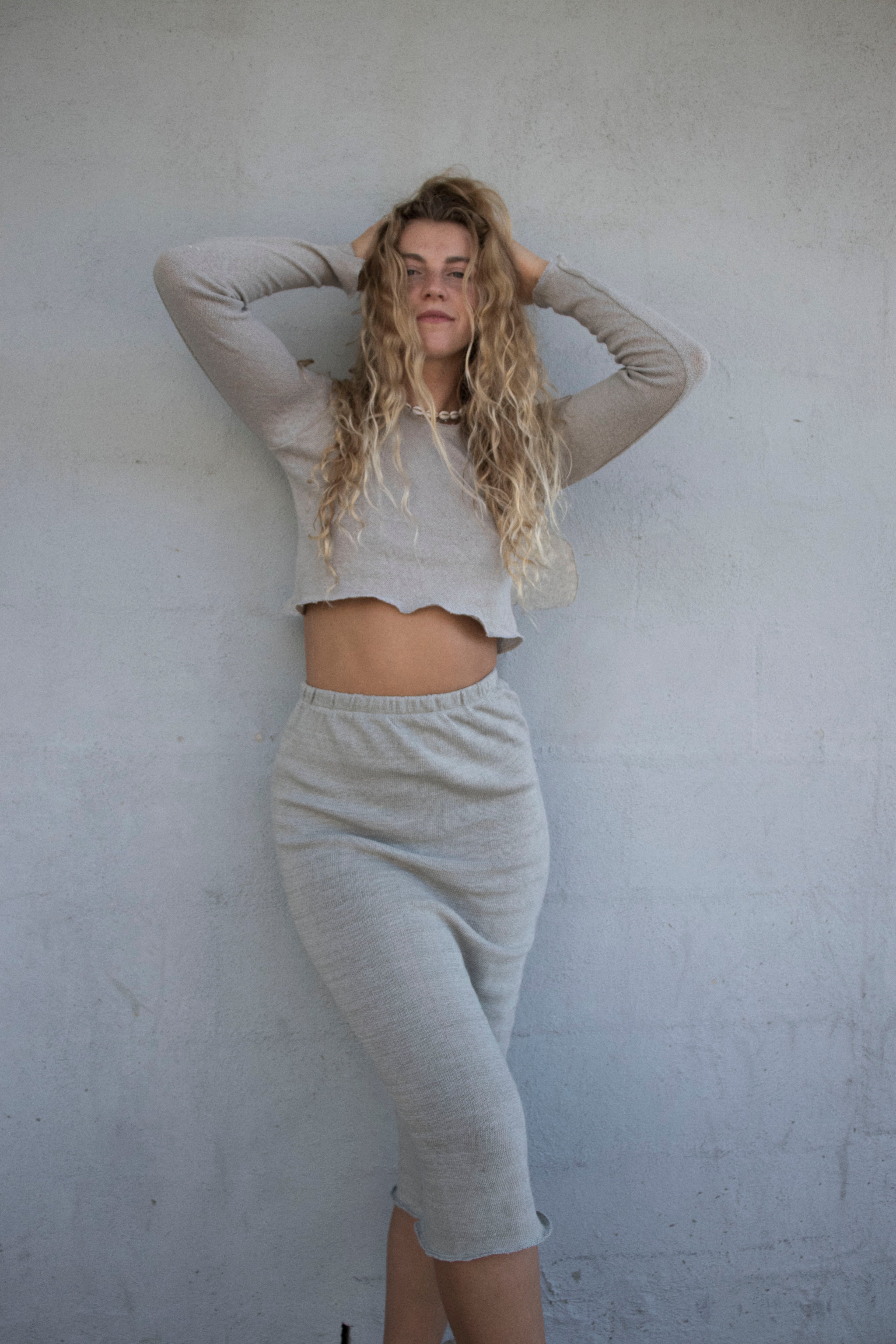 Seychelles Top in Slate Midi Crop