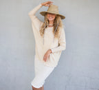 Amara Long Sleeve Open Top in Natural