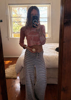 Rumi Top in Soft Peach Tie-dye