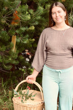 Beach Pant in Light Blue Sheer Stripe