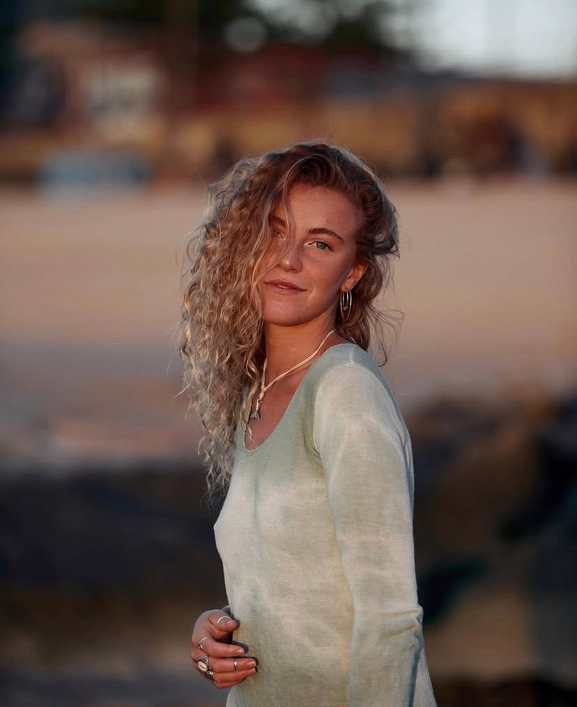 Rumi Top in Green Tie Dye