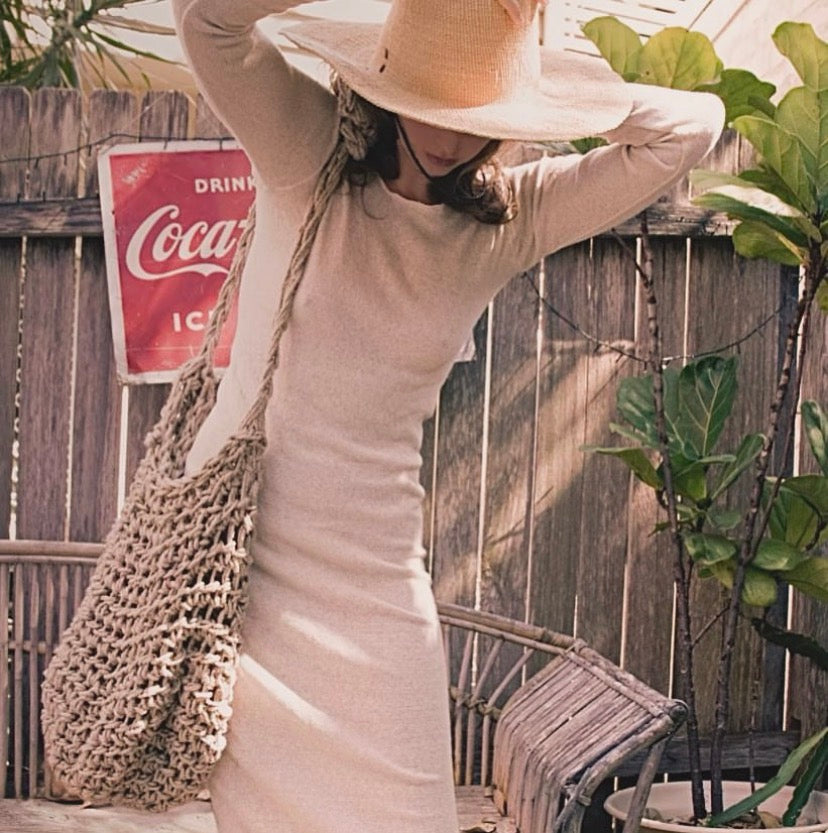 Ipanema Long Sleeve Dress in Natural