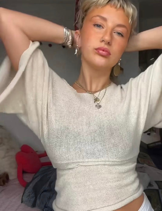 The Osaka Top in Natural White