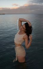 Ipanema Crop Singlet in White