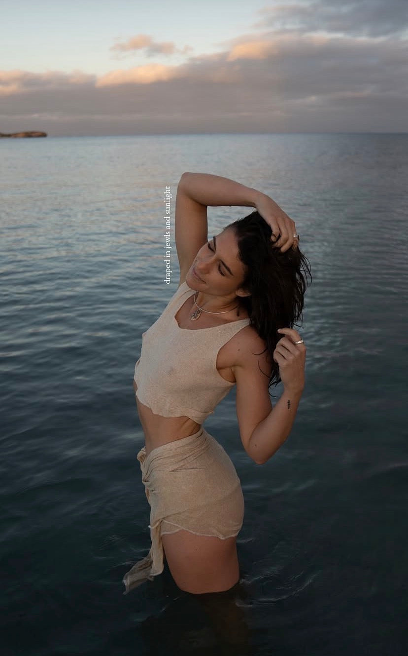 Ipanema Crop Singlet in White