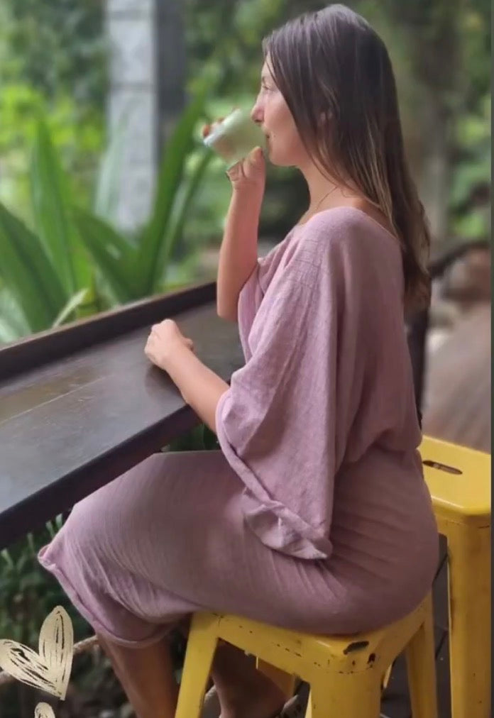 The Osaka Maxi Dress in Pink
