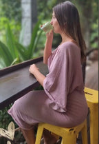 The Osaka Maxi Dress in Pink