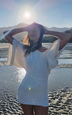 Osaka Mini Dress in White