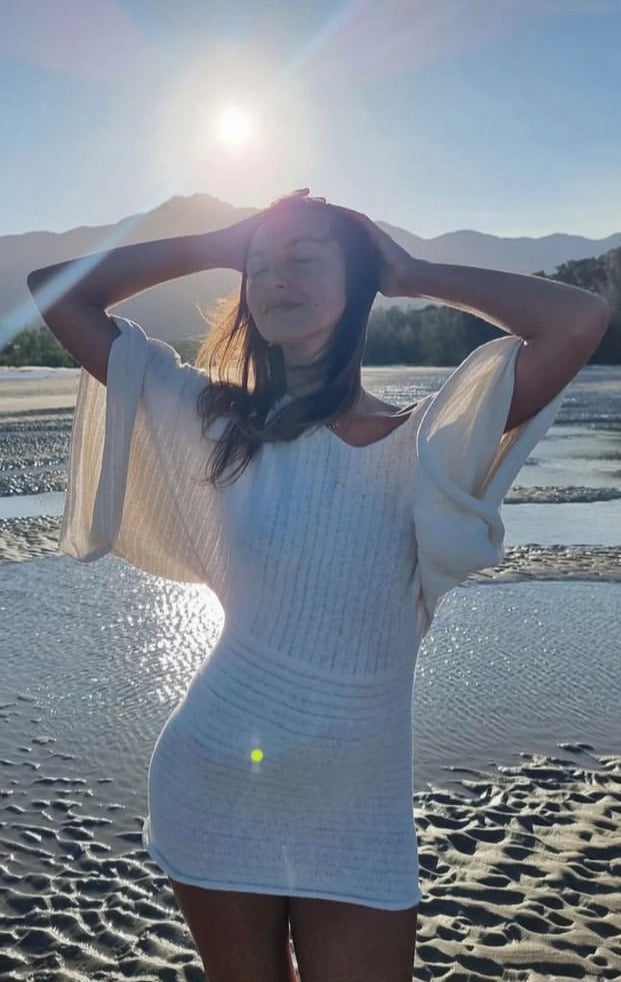Osaka Mini Dress in White