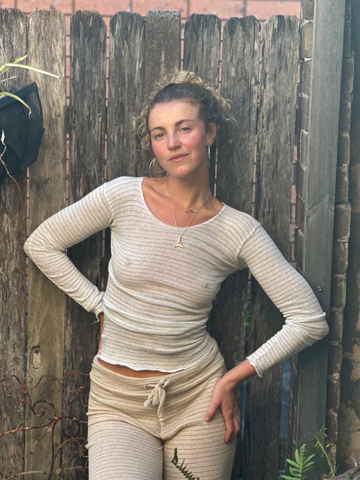 Nami Long Sleeve Top in White