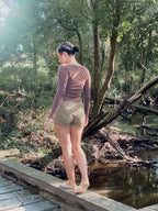 Nami Long Sleeve Top in Brown