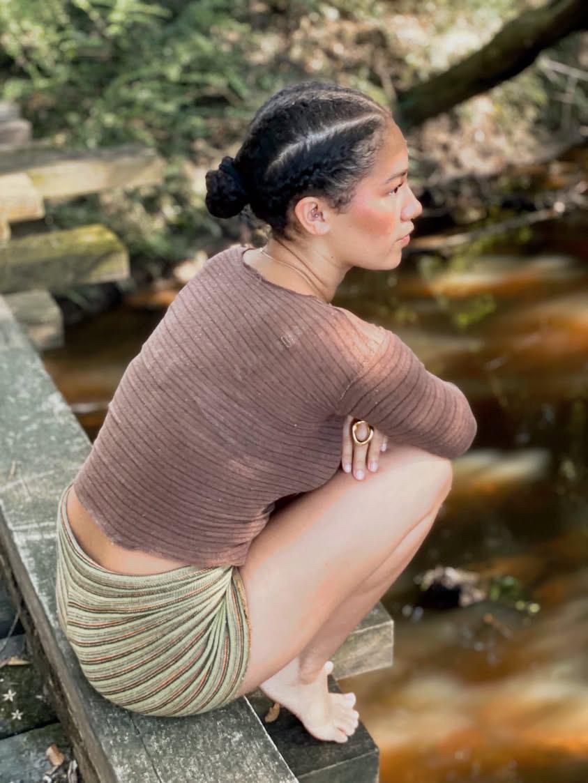 Nami Long Sleeve Top - Brown