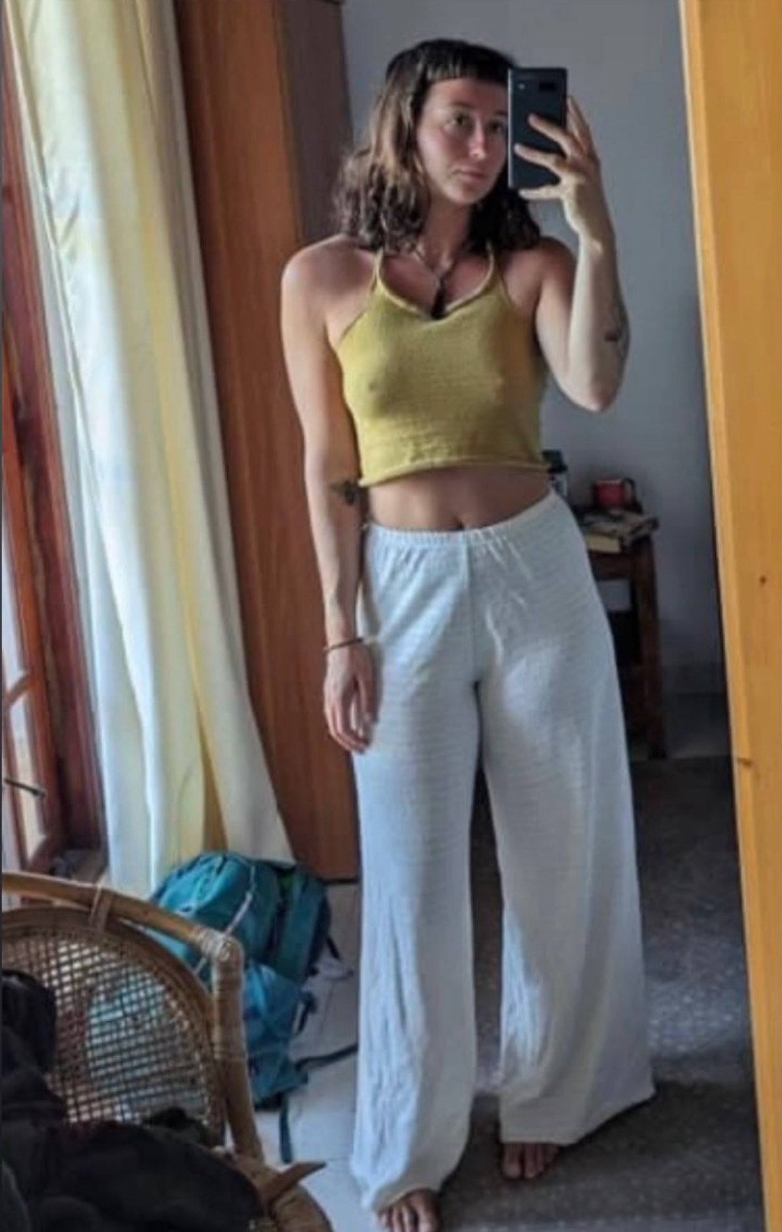 Inka Wide Leg Pant in White