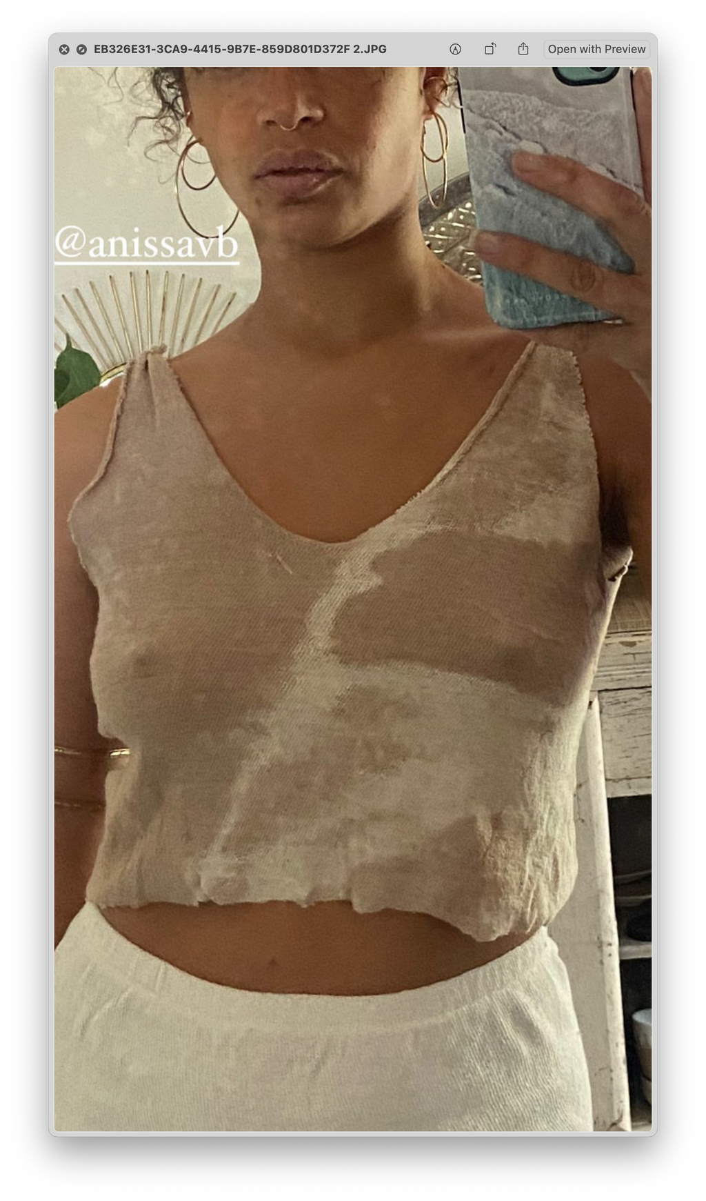 Ipanema Crop Singlet - Lilac Tie-dye