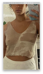 Ipanema Crop Singlet - Lilac Tie-dye