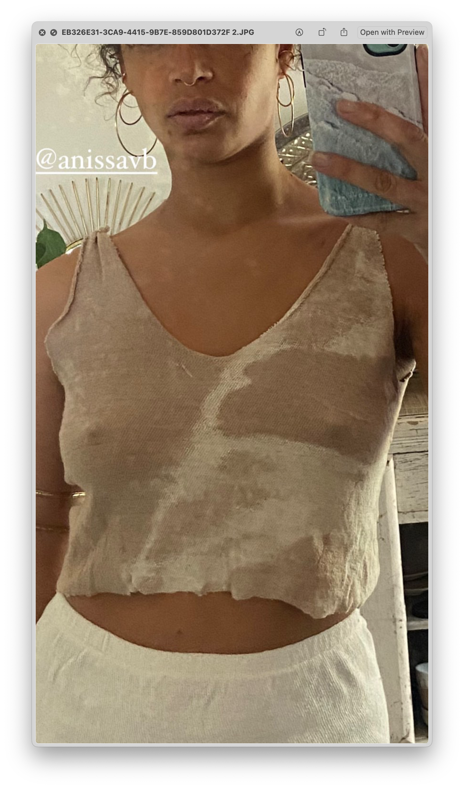 Ipanema Crop Singlet - Lilac Tie-dye
