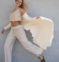 Avoca Long Duster Jacket in White