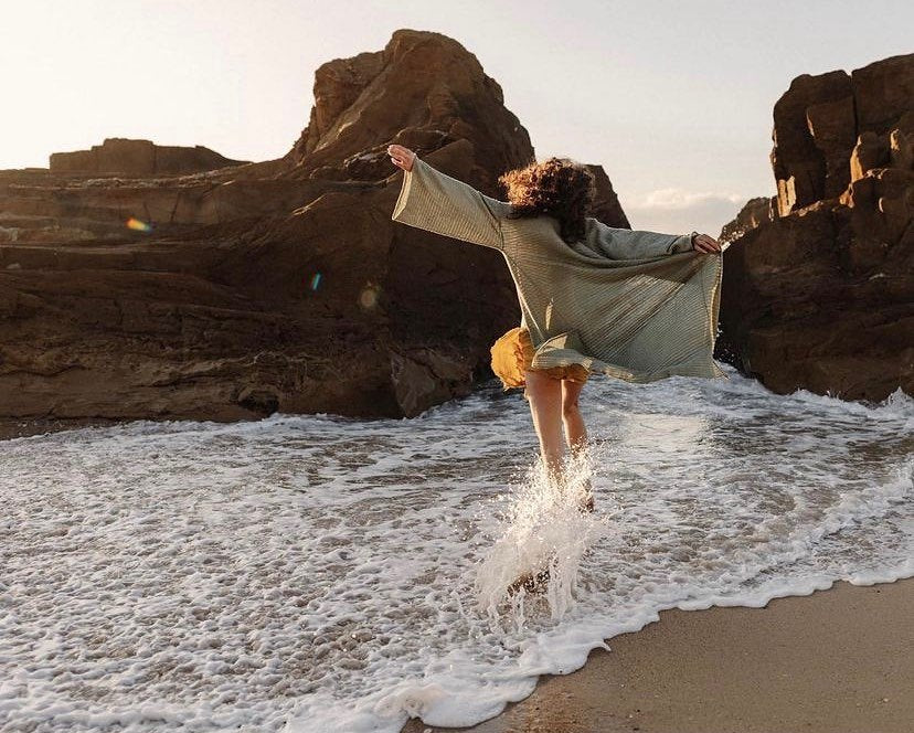 The Sora Duster Jacket in Sheer White