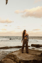 Inka Wide Leg Pant in Chocolate Earth