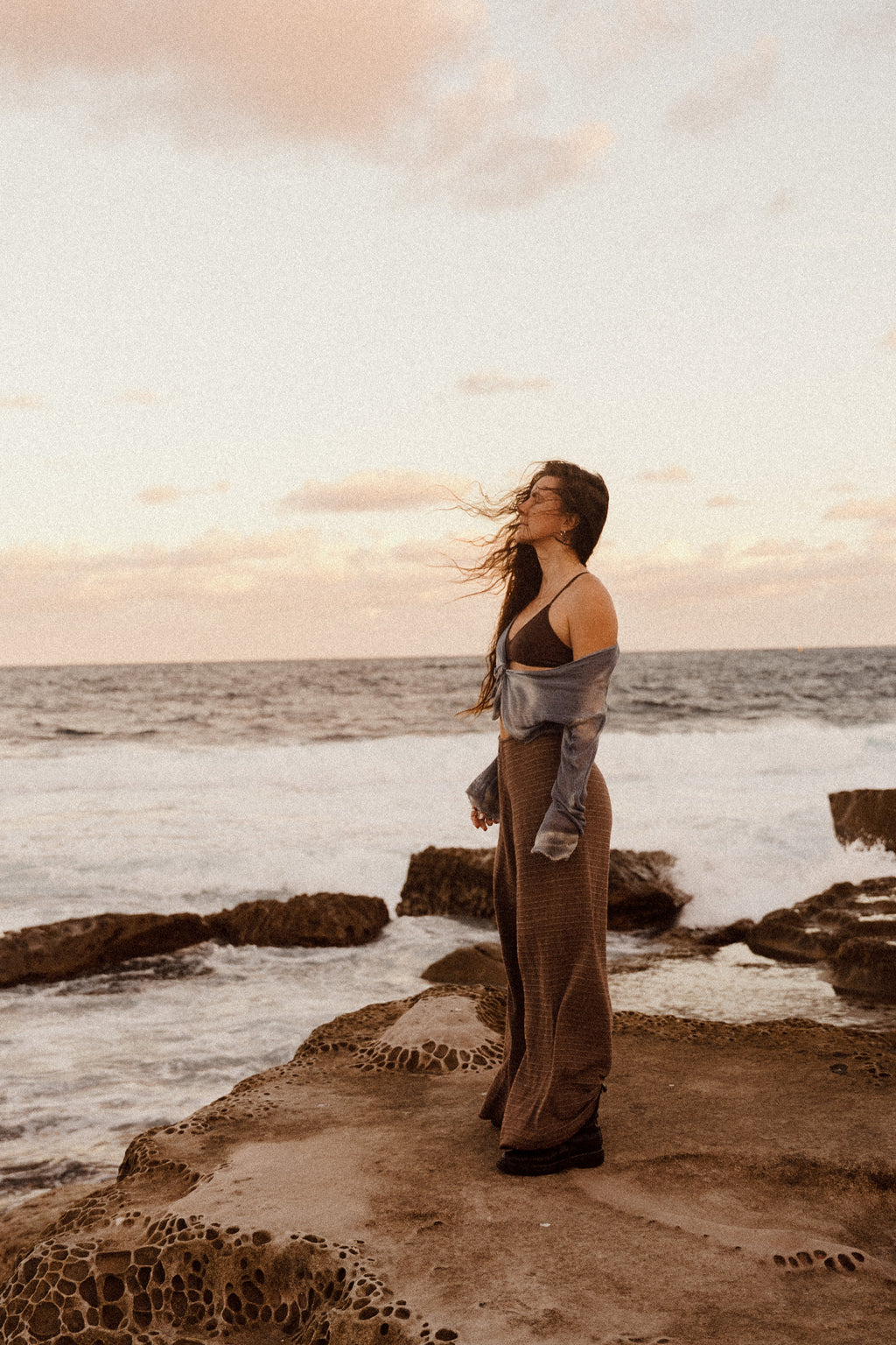 Inka Wide Leg Pant in Chocolate Earth